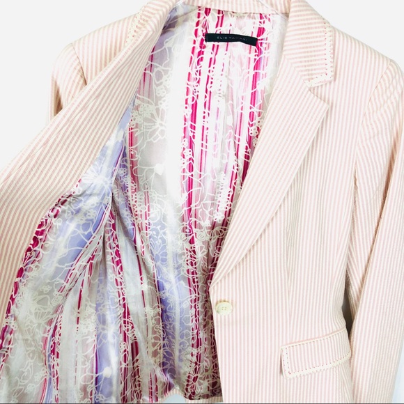 Elie Tahari Jackets & Blazers - Elie tahari pink striped blazer